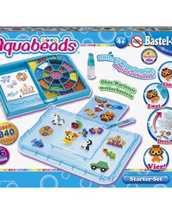 Aquabeads 31399 Starter Set Blau, Kinder Bastelset