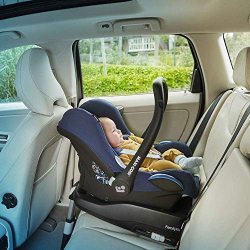Maxi-Cosi CabrioFix Babyschale, Baby-Autositze Gruppe 0+ (0-13 kg), nutzbar bis ca. 12 Monate, passend für FamilyFix-Isofix Basisstation, Essential Graphite (grau) - obrazek 4