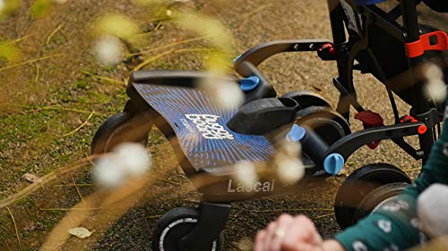 Lascal BuggyBoard Maxi, Kinderbuggy Trittbrett mit großer Stehfläche, Kinderwagen Zubehör für Kinder von 2-6 Jahren (22 kg), kompatibel mit fast jedem Buggy und Kinderwagen, schwarz - obrazek 6
