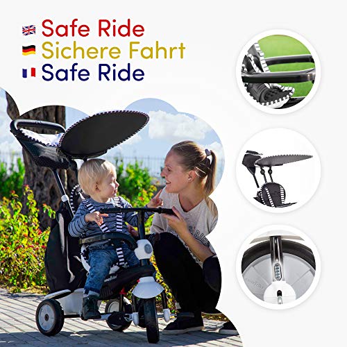 smarTrike 6952400 - Glow Touch Steering 4 in 1 Dreirad, schwarz/weiß - obrazek 5