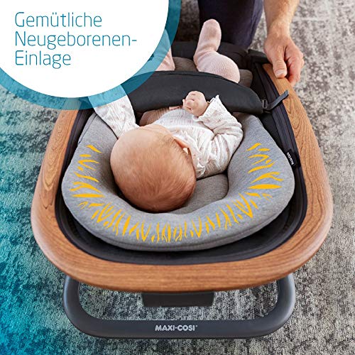 Maxi-Cosi Kori 2-in-1 Babywippe, hochwertige Babyschaukel nutzbar ab der Geburt bis max. 9 kg, natürliches, ergonomisches Schaukeln ohne Elektronik, einfach zusammenklappbar, Essential Blue (blau) - obrazek 2