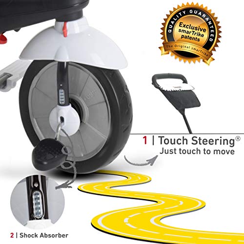 smarTrike 6952400 - Glow Touch Steering 4 in 1 Dreirad, schwarz/weiß - obrazek 4