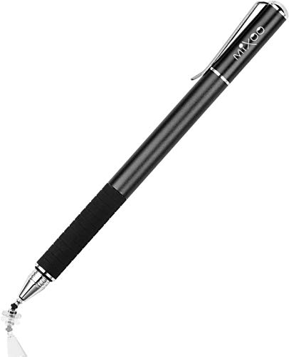 Mixoo Stift Präzision Disc Eingabestift Touchstift Stylus 2 in 1 Kapazitive Touchscreen Stift mit 2 Disc Tip, 1 Fiber Tip Kompatibel für Smartphones &Tablets