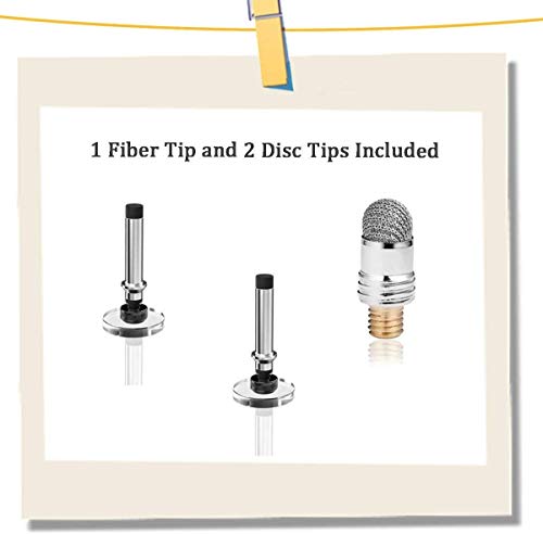 Mixoo Stift Präzision Disc Eingabestift Touchstift Stylus 2 in 1 Kapazitive Touchscreen Stift mit 2 Disc Tip, 1 Fiber Tip Kompatibel für Smartphones &Tablets - obrazek 3