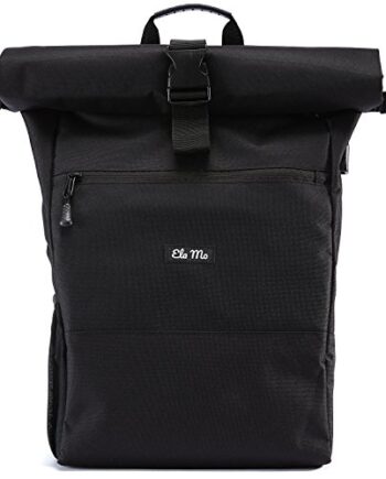 Ela Mo Plecak damski, plecak szkolny, zwijany top, piękny, wygodny i p