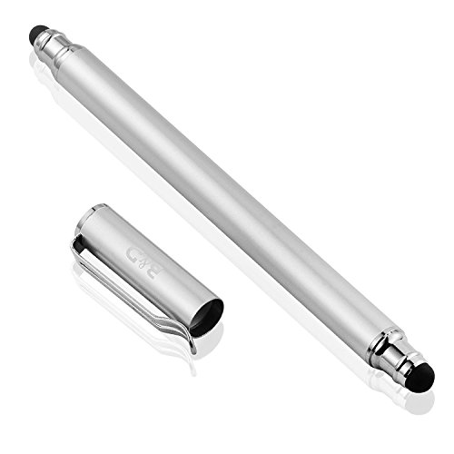 Bargains Depot B & D Stylus Stift Touch Pen Eingabestift Kapazitiven Touchscreen mit 10x Ersatzspitzen für Tablet iPad iPhone Samsung Galaxy Tab (Blau/Silber) - obrazek 4