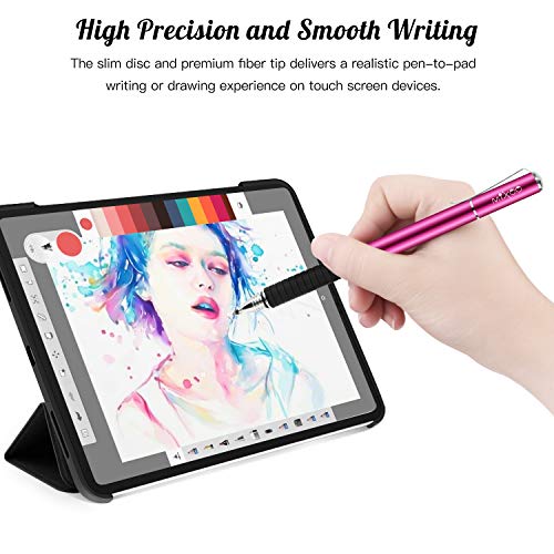 Mixoo Stift Präzision Disc Eingabestift Touchstift Stylus 2 in 1 Kapazitive Touchscreen Stift mit 2 Disc Tip, 1 Fiber Tip kompatibel für Smartphones &Tablets - obrazek 5