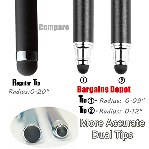 Bargains Depot Universaler Eingabestift 2-in-1 kompatibel für Touchscreens, iPad, iPhone, iPod, Kindle, Tablet, Galaxy, LG und HTC - obrazek 6