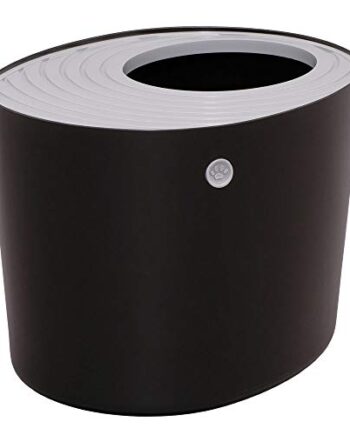 Iris 531241 Katzentoilette Hop In mit Einstieg von oben PUNT-530, L, Schwarz