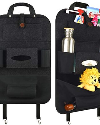 ALECAT Rückenlehnenschutz Auto Kinder aus langlebigem Premium Filz - Rücksitz Organizer mit viel Stauraum - Autositz Organizer mit Oxford Tuch, blitzschnelle Reinigung 1 Stk