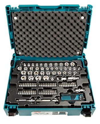 Makita Zestaw Narzędzi Ręcznych, Czarny/Niebieski, 39.5 x120 Elementó