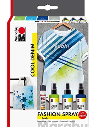 Marabu 1719000000084 - Fashion Spray, Cool Denim, farba w sprayu do tk