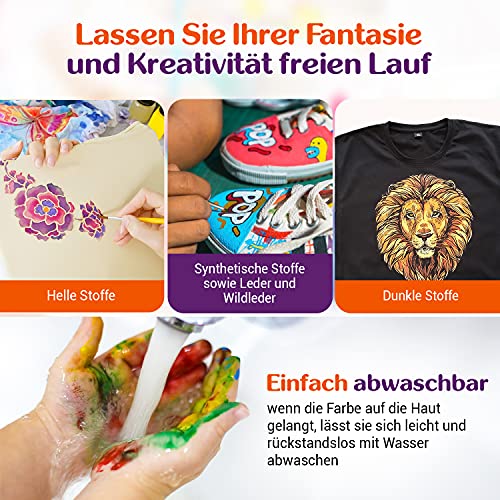 Farba do Tekstyliów 7 Artists Permanentna Farba do Tekstyliów Czarny 6 - obrazek 6