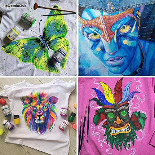 Nevskaya Palitra Textilfarbe Set | 9 x 20 ml | Stoffmalfarben waschfest | Qualität von Decola - obrazek 7