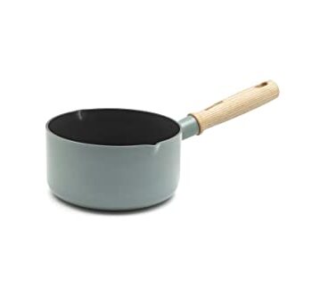 GreenPan Mayflower Stielkasserolle mit Antihaftbeschichtung, 16cm/1.6 Liter, PFAS-frei, Blau