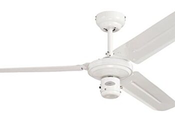 Westinghouse Lighting cm Deckenventilator Industrial 78337 in weißer Ausführung, Ausführung in Weiß mit Flügeln in Weiß