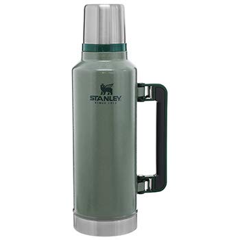 Stanley Classic Legendary Thermosflasche 1.9L Hammertone Green - Edelstahl Thermoskanne - BPA-frei - Thermos Hält 45 Stunden Heiß - Deckel Fungiert Auch als Trinkbecher - Spülmaschinenfest