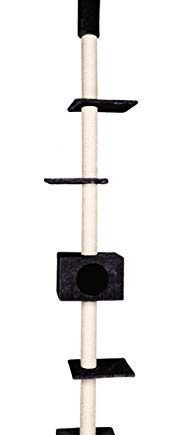 Karlie,34305,Kratzbaum AA8Cometa mitDeckenspanner L: 35cm B: 35 cm H:263 cm schwarz