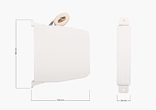 Schellenberg 50801 Aufschraubwickler Maxi 23mm, schwenkbar, 5,3m Gurtband, weiß - obrazek 2