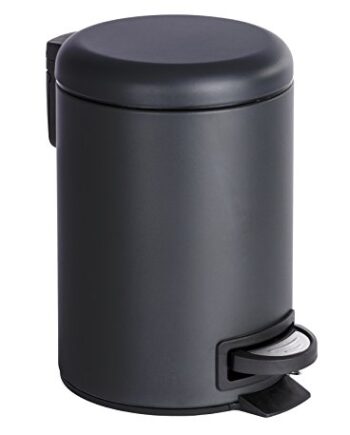 Wenko Leman Kosz Na Śmieci z Pedałem, Stal, Czarny, 3 l