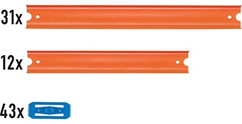 Hot Wheels GGP93 - Track Builder Stunt Box, Spielzeug Autorennbahn, Kinderspielzeug-Geschenkset für Kinder im Alter von 6-12 Jahren & FTL69 - Auto und Mega Track Pack - obrazek 2