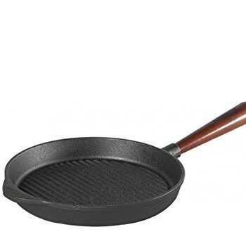 Grillpfanne 25 cm, Holzgriff aus schwedischer Buche