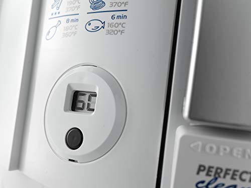 De'Longhi RotoFry F38436.W Roto-Fritteuse, 1,2 kg Fassungsvermögen, Easy Clean System, Antihaftbeschichtung, herausnehmbarer Frittierbehälter, Ölablauffunktion, 1800 Watt, Weiß - obrazek 3