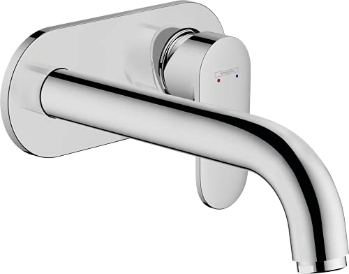 hansgrohe Waschtischarmatur Unterputz Vernis Blend, Wasserhahn Bad für Wandmontage, Badarmatur wassersparend, Chrom