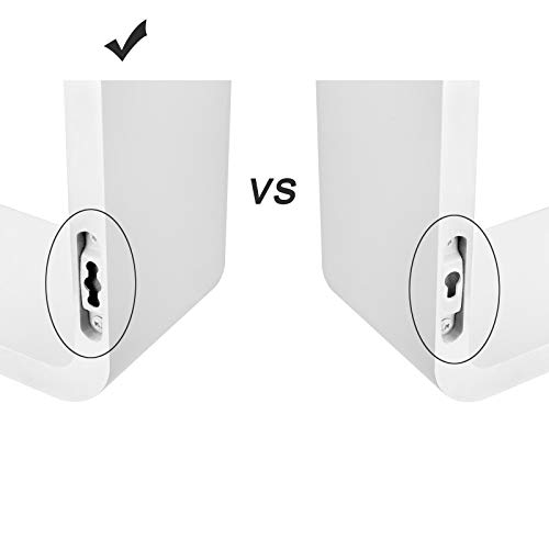 SONGMICS Wandregal, 3er Set, Cube Regal, Schweberegal, Würfelregal, Belastbarkeit bis 15 kg, Länge 44 cm 39 cm 34 cm, weiß, LWS97W - obrazek 3