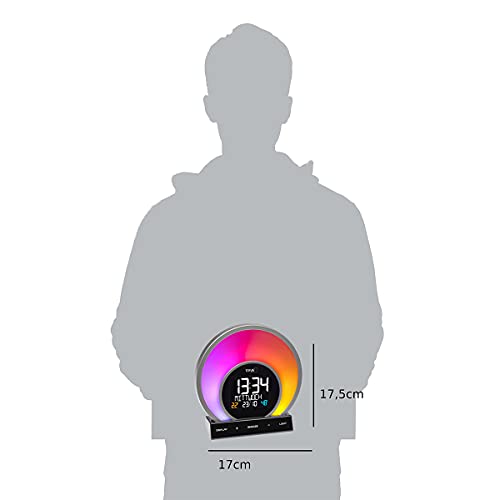 TFA Dostmann budzik świetlny Soluna 60.2026.01, zachód słońca, 5 trybó - obrazek 3
