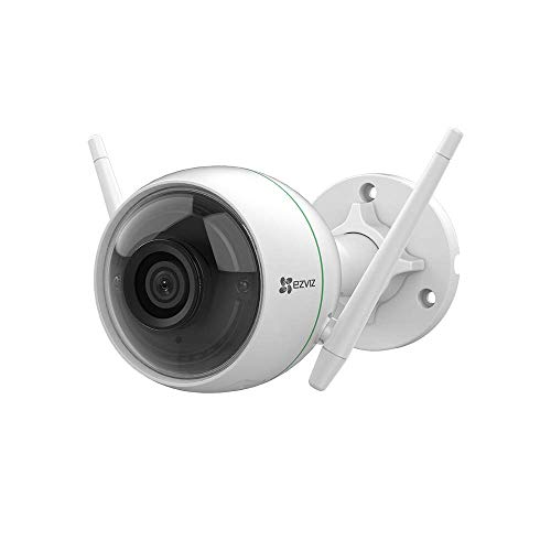 EZVIZ C3WN Überwachungskamera Aussen 1080P WLAN IP Kamera mit 30m Nachtsicht, Bewegungserkennung, IP66 Wasserdicht, Unterstützt bis zu 256G SD-Karte, Kompatibel mit Alexa, Google Home, IFTTT