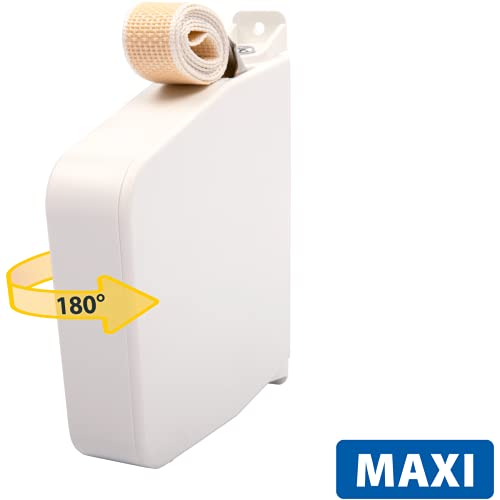 Schellenberg 50801 Aufschraubwickler Maxi 23mm, schwenkbar, 5,3m Gurtband, weiß - obrazek 3