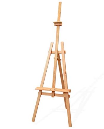 Staffelei holz groß Kinder - Leinwand Ständer Staffeleien für Maler aus Buchenholz 180 cm höhenverstellbar