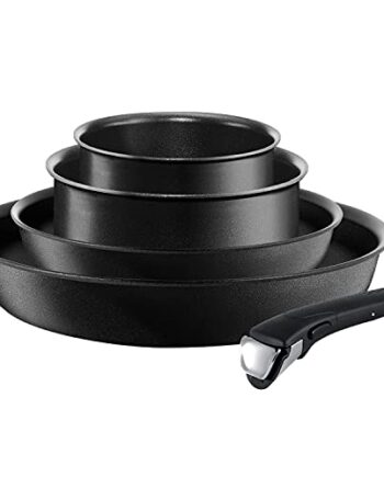 Tefal L6549102 Performance Pfannen- und Topf-Set 5-teilig, antihaftversiegelt, induktionsgeeignet, Starterset, schwarz
