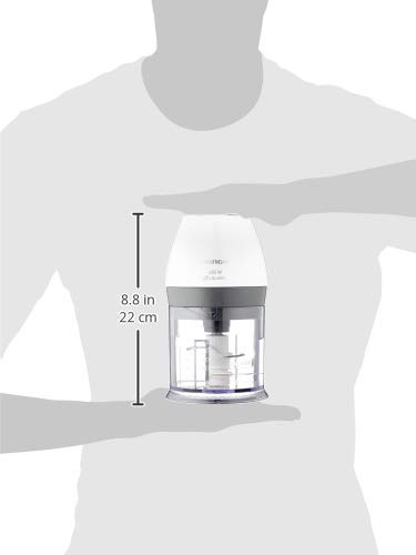 Grundig CH 6280 w Kompakt Multi-Zerkleinerer (450 Watt), weiß, 24 cm l x 15 cm w x 15 cm h - obrazek 2
