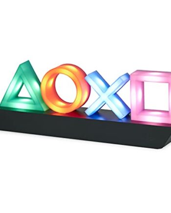 Paladone Playstation Icons Light mit 3 Lichtmodi - Musikreaktive Spielraumbeleuchtung