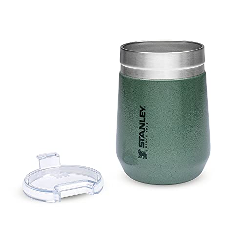 Stanley Everyday Tumbler Trinkbecher aus rostfreiem 18/8-Edelstahl in der Farbe Dunkelgrün 290ml, Maße: 8,7cm x 8,7cm x 12,2cm, 674900 - obrazek 5