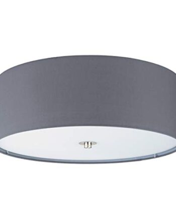 EGLO Lampa sufitowa PASTERI, 3-ogniskowa tekstylna lampa sufitowa, mat