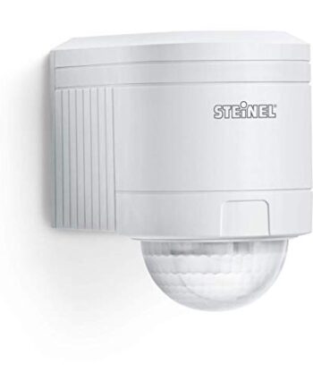 Steinel Bewegungsmelder IS 240 DUO weiß, 240° Bewegungssensor, 12 m Reichweite, Innen und Außen, inkl. Eckwandhalter