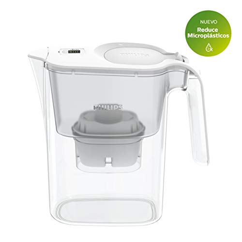 Philips Water Wasserfilter inkl. 3 Kartusche, 3 Liter, reduziert Kalk, Chlor und Mikrokunststoffe, PFOA - obrazek 2