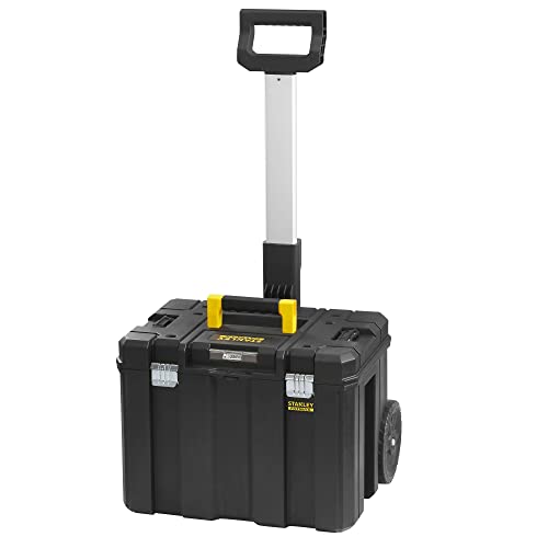 Stanley FatMax Pro-Stack Mobile Werkzeugbox (36 Liter, mit robusten Schwerlasträdern, bis 30 kg belastbar, mit Teleskophandgriff, Metallschließen, Ösen für Vorhängeschloss) FMST1-75753 - obrazek 14