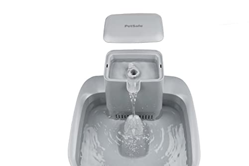 PetSafe 7,5 Liter Trinkbrunnen Drinkwell für Hunde und Katzen, Duales Filtersystem, aus BPA-freiem Kunststoff, Grau - obrazek 4
