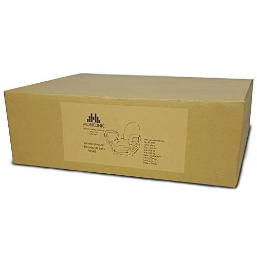 Mobiclinic, WC Sitzerhöhung für Senioren, Alcalá, Europäische Marke, Verstellbare Armlehne, Toilettensitzerhöhung mit Armlehnen und Decke, Toilettenhilfe, Weiß - obrazek 3