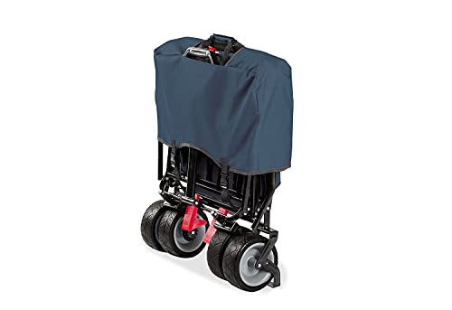 Pinolino 238021 Klappbollerwagen Paxi DLX Comfort mit Bremse, Sonnendach, Tragetasche, komfortabler Schiebegriff, Tragfähigkeit 70 kg, Marineblau - obrazek 4