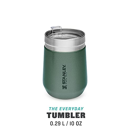 Stanley Everyday Tumbler Trinkbecher aus rostfreiem 18/8-Edelstahl in der Farbe Dunkelgrün 290ml, Maße: 8,7cm x 8,7cm x 12,2cm, 674900 - obrazek 7
