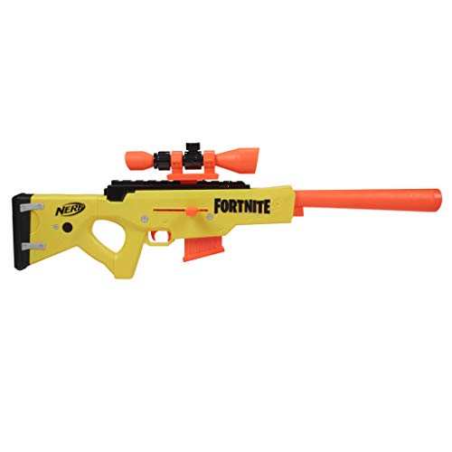 Nerf Fortnite BASR-L Blaster mit Bolzen-Action, Clip-Magazin – enthält abnehmbares Fernrohr, 6-Dart Clip-Magazin, 12 Nerf Elite Darts - obrazek 3