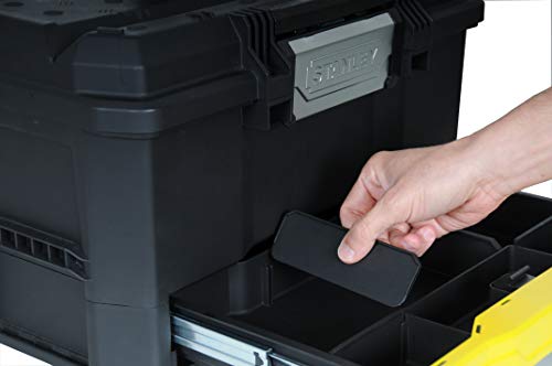 Stanley Werkzeugkiste leer aus Kunststoff 1-70-316 – Werkzeugkoffer mit integrierter Schublade für Kleinteile – Maße: 48.1 x 27.9 x 28.7 cm - obrazek 3