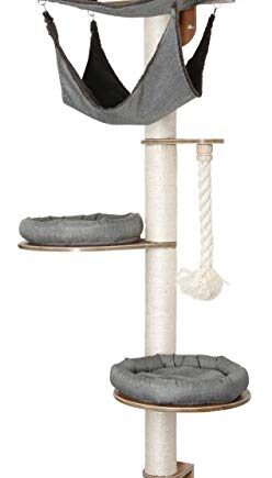 Kerbl 81545 Wandkratzbaum Dolomit 2.0 Tofana, 140 x 75 cm, grau