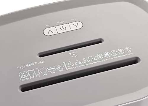Dahle PaperSAFE PS 240 Aktenvernichter (10 Blatt, Sicherheitsstufe P4, Partikelschnitt, öl- und wartungsfrei, 25 Liter) grau - obrazek 7