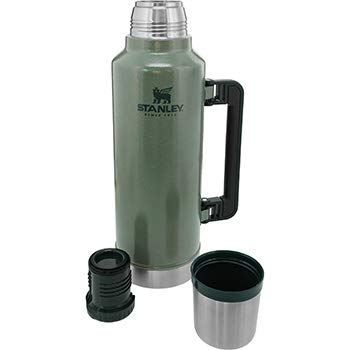 Stanley Classic Legendary Thermosflasche 1.9L Hammertone Green - Edelstahl Thermoskanne - BPA-frei - Thermos Hält 45 Stunden Heiß - Deckel Fungiert Auch als Trinkbecher - Spülmaschinenfest - obrazek 7